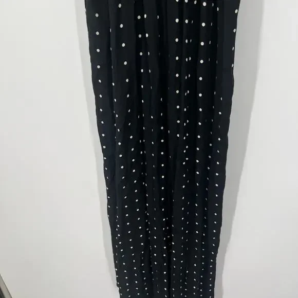 Madewell Ruffle-Front Wrap Jumpsuit in Grid Dot - Picture 5 of 9